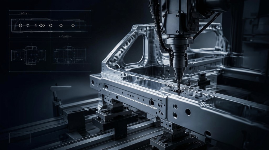 CNC drilling of precision holes from CAD